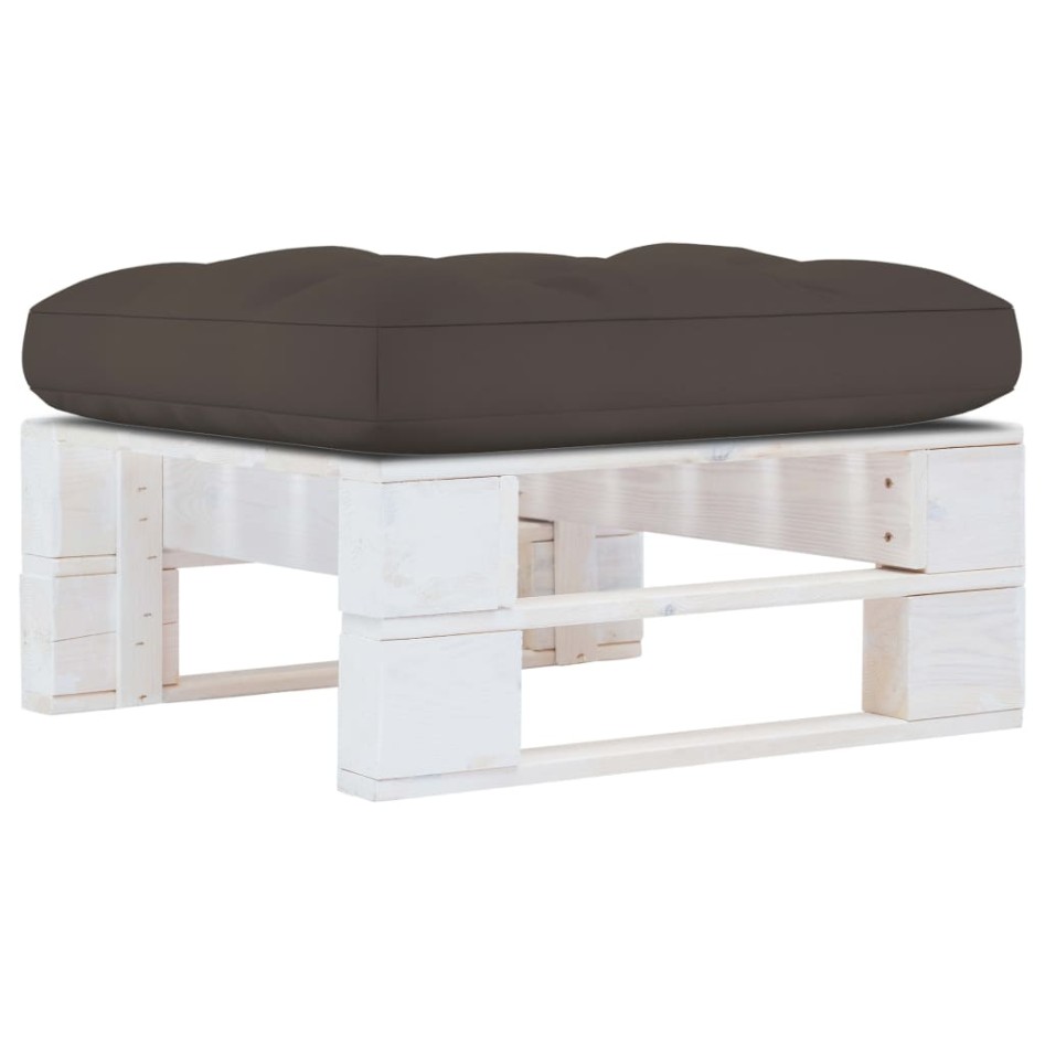 Otomana de jardín de palets madera de pino impregnada