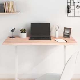 Tablero de mesa madera maciza de roble sin tratar 100x40x2