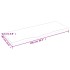 Tablero de mesa madera maciza de roble sin tratar 100x40x2
