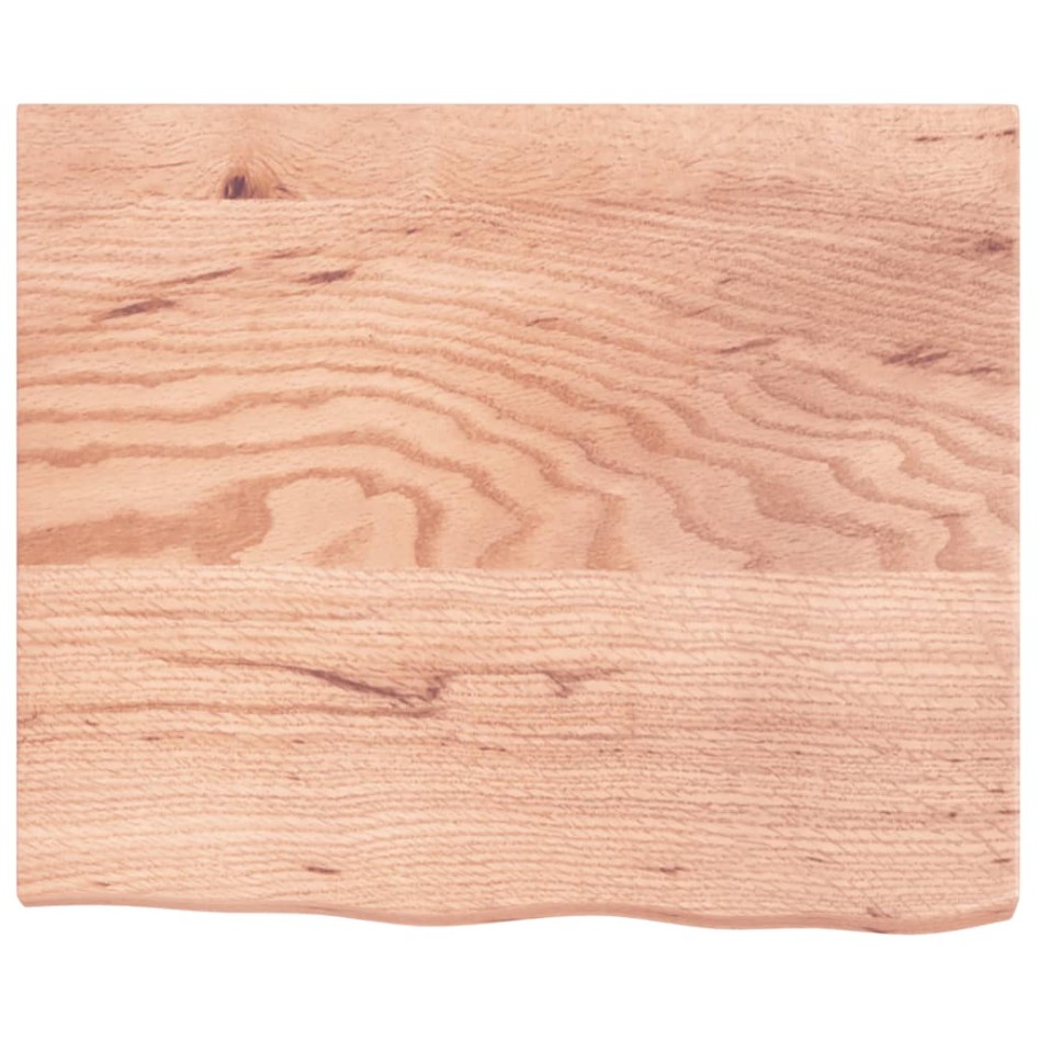 Tablero mesa madera roble tratada marrón claro 60x50x(2-4)