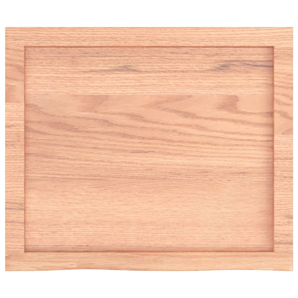 Tablero mesa madera roble tratada marrón claro 60x50x(2-4)