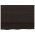 Tablero mesa madera roble tratada marrón oscuro 80x60x(2-6)