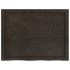 Tablero mesa madera roble tratada marrón oscuro 80x60x(2-6)