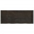Tablero mesa madera roble tratada marrón oscuro 100x40x(2-4)
