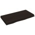 Tablero mesa madera roble tratada marrón oscuro 80x40x(2-6)