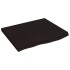 Tablero mesa madera roble tratada marrón oscuro 60x50x(2-4)