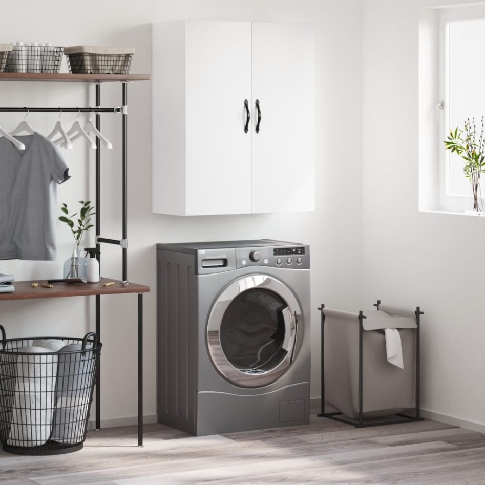 Armario de pared madera de ingeniería blanco 69,5x34x90