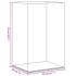Caja de exposición acrílico transparente 22x18x35