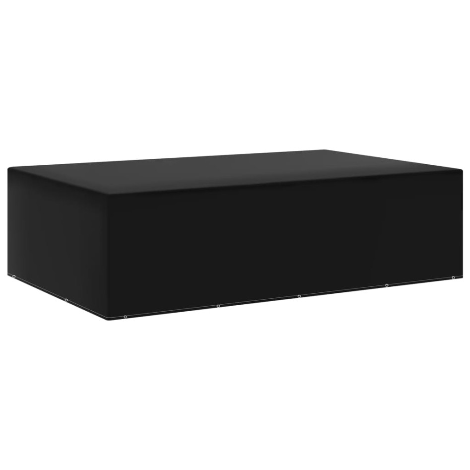 Fundas de muebles de jardín 2 uds 12 ojales 325x205x90