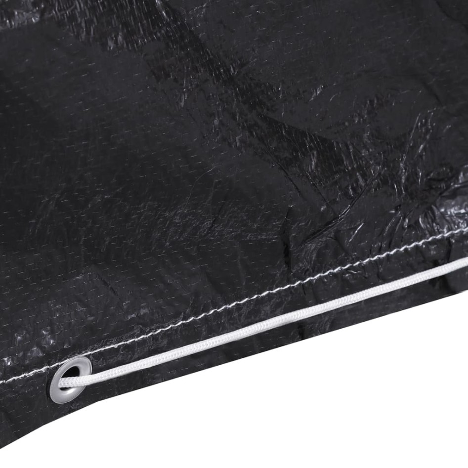 Fundas de muebles de jardín 2 uds 12 ojales 325x205x90