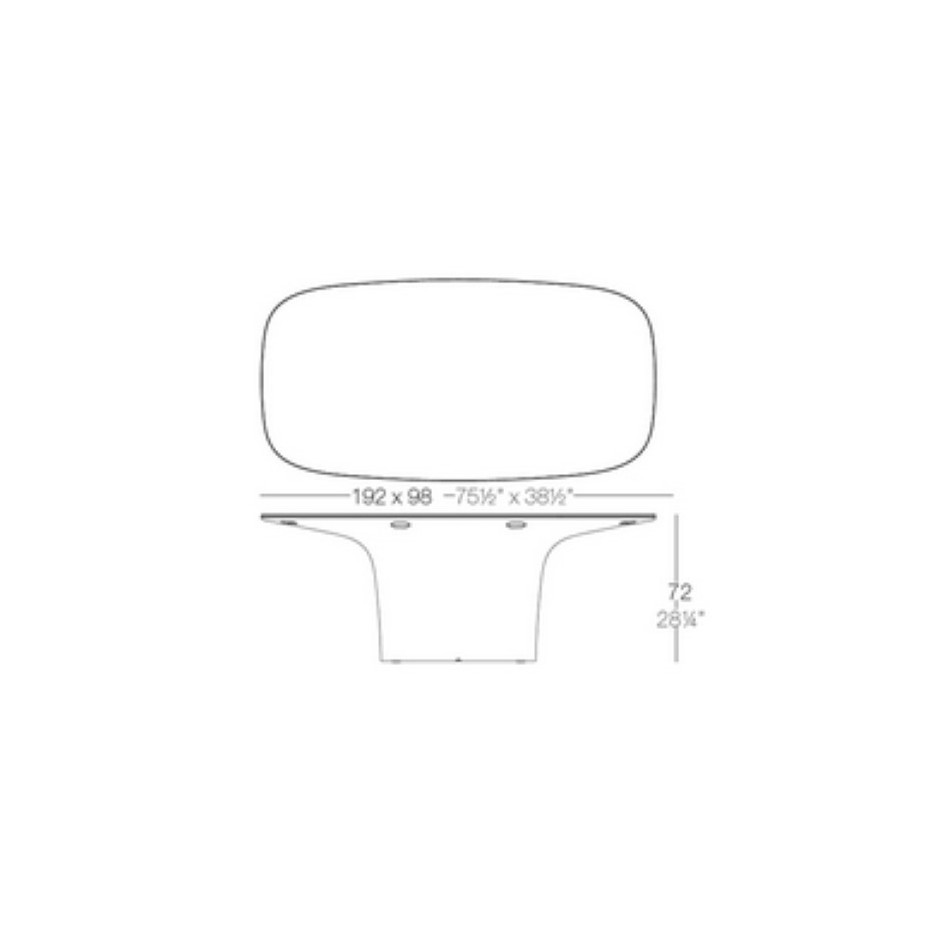 Mesa iluminada by Vondom