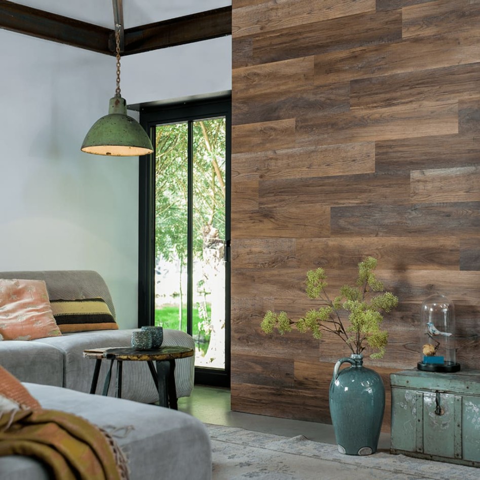 WallArt Tablones aspecto madera GL-WA34 30 uds roble y marrón
