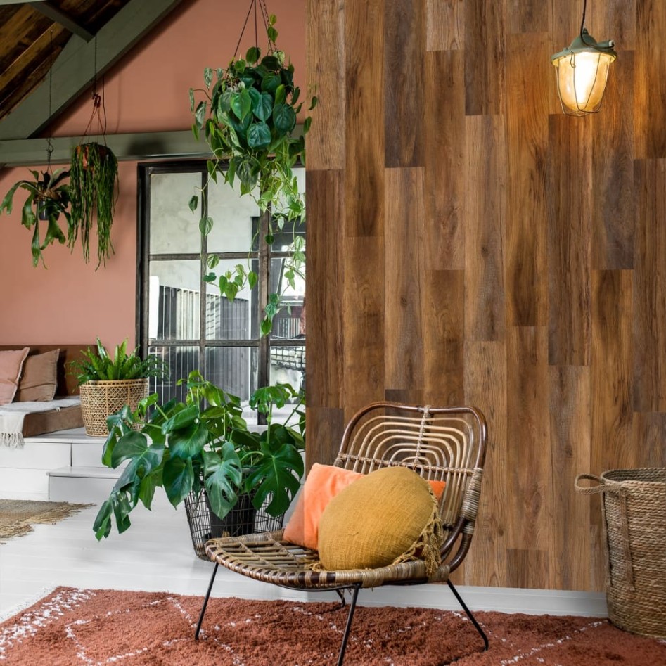 WallArt Tablones aspecto madera GL-WA34 30 uds roble y marrón