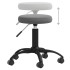Silla de comedor de terciopelo gris