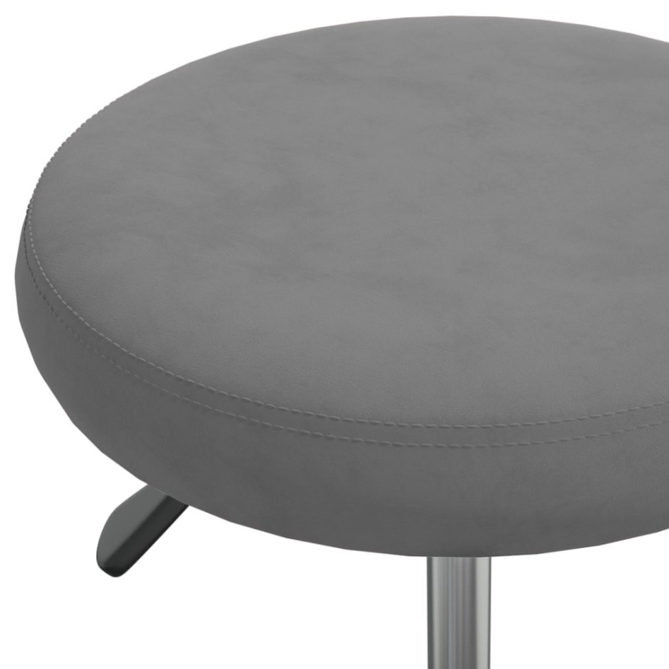 Silla de comedor de terciopelo gris