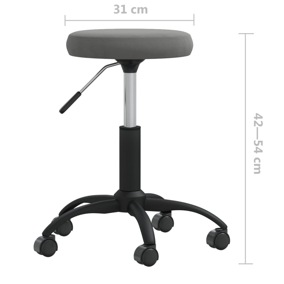 Silla de comedor de terciopelo gris
