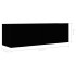 Mueble pared TV madera contrachapada roble negro 100x30x30