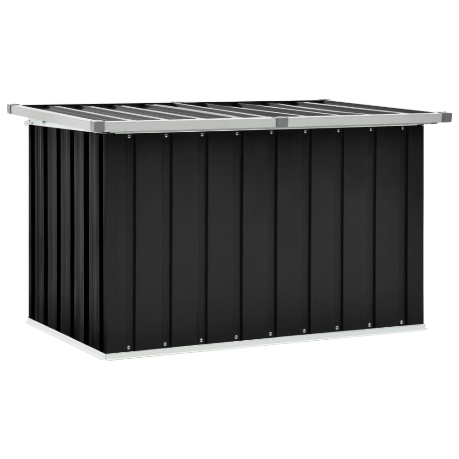 Caja de almacenaje para jardín gris antracita 109x67x65