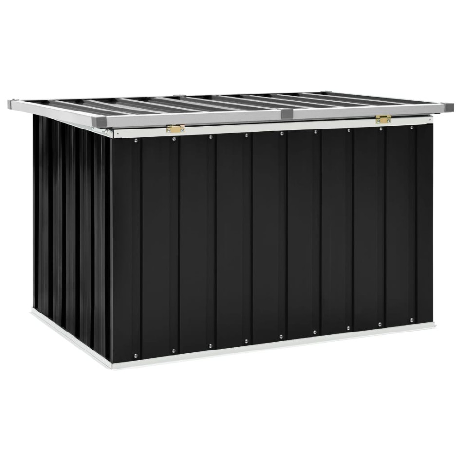 Caja de almacenaje para jardín gris antracita 109x67x65