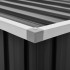 Caja de almacenaje para jardín gris antracita 109x67x65