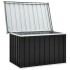 Caja de almacenaje para jardín gris antracita 109x67x65