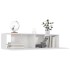 Mueble TV madera contrachapada blanco brillante 120x30x30