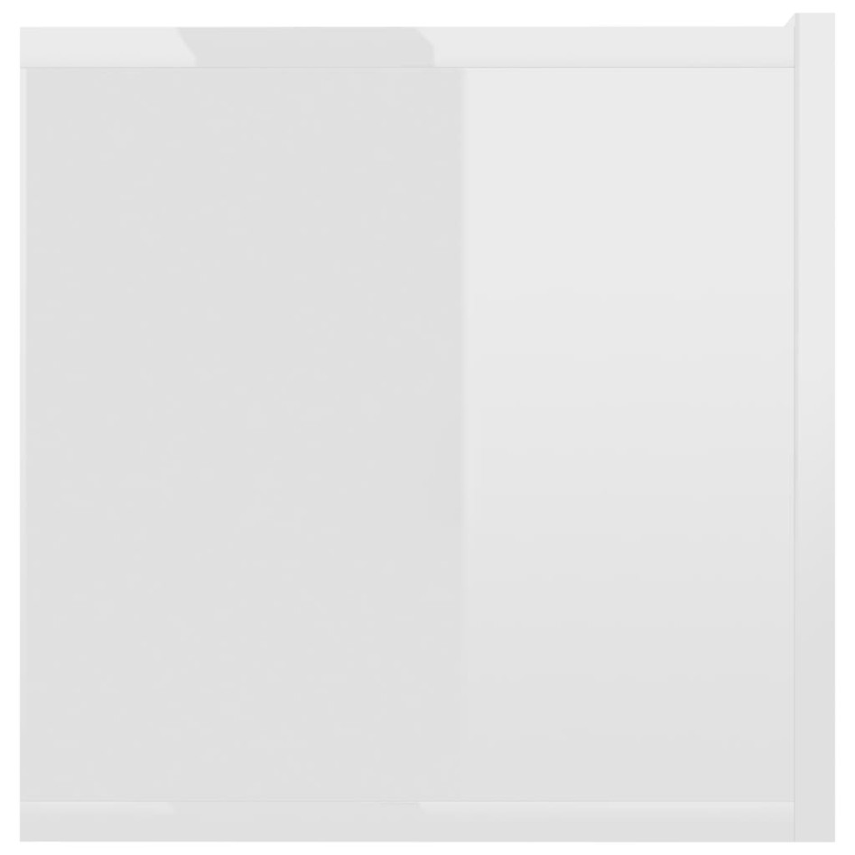 Mueble TV madera contrachapada blanco brillante 120x30x30