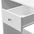 Tocador de madera de ingeniería blanco 75x40x141