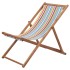 Silla de playa plegable tela y estructura de madera