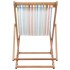 Silla de playa plegable tela y estructura de madera