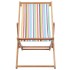 Silla de playa plegable tela y estructura de madera