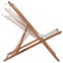 Silla de playa plegable tela y estructura de madera