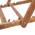 Silla de playa plegable tela y estructura de madera