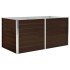 Mesa de cultivo de acero galvanizado marrón 160x80x77