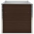 Mesa de cultivo de acero galvanizado marrón 160x80x77