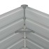 Mesa de cultivo de acero galvanizado marrón 160x80x77