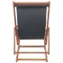 Silla de playa plegable de tela y estructura de madera