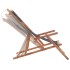 Silla de playa plegable de tela y estructura de madera