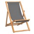 Silla de playa plegable madera maciza de teca