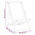 Silla de playa plegable madera maciza de teca