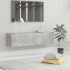 Mueble para TV madera contrachapada gris hormigón 120x30x30