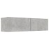Mueble para TV madera contrachapada gris hormigón 120x30x30