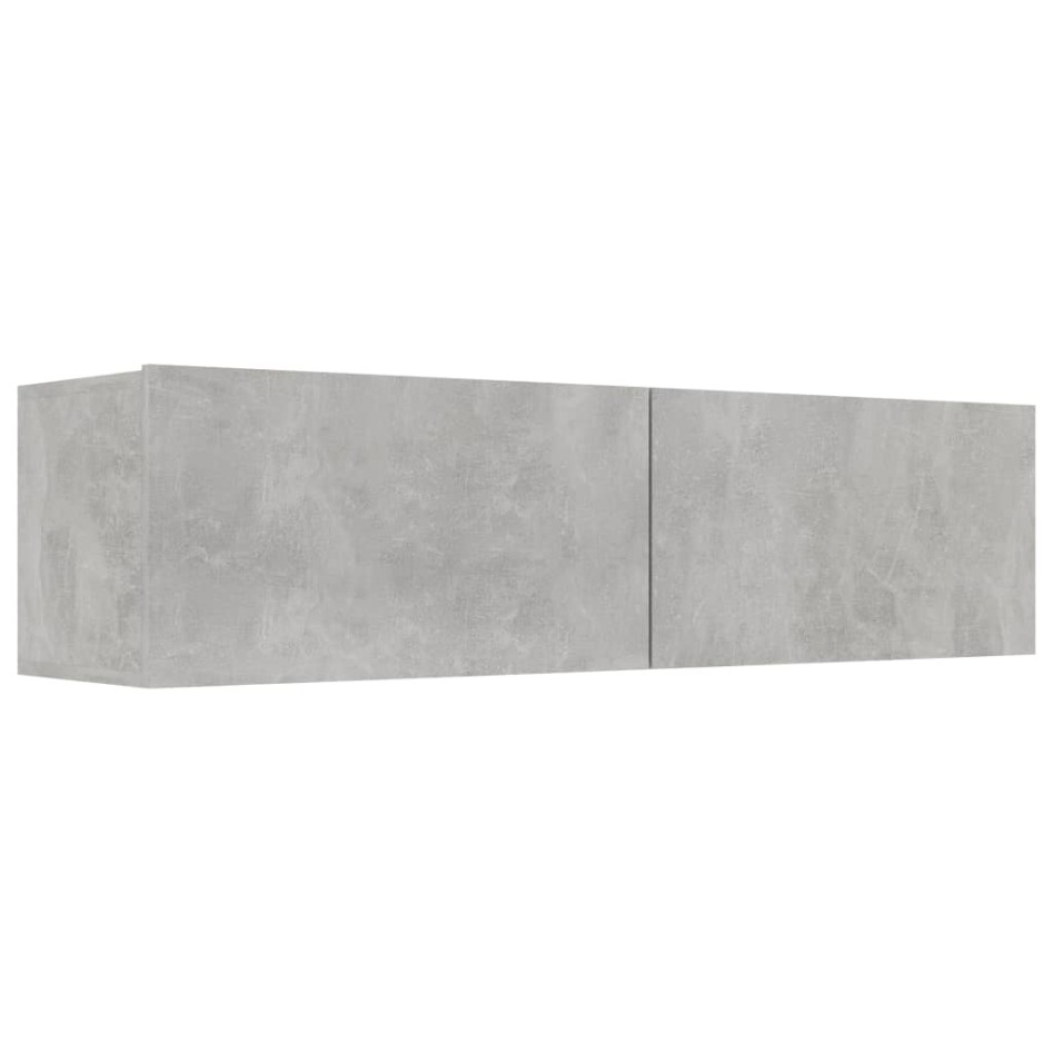 Mueble para TV madera contrachapada gris hormigón 120x30x30