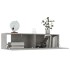 Mueble para TV madera contrachapada gris hormigón 120x30x30