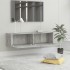 Mueble para TV madera contrachapada gris hormigón 120x30x30