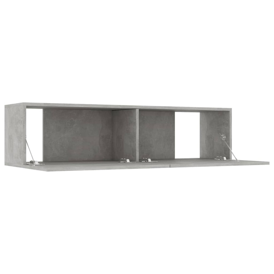 Mueble para TV madera contrachapada gris hormigón 120x30x30