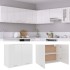 Armario colgante cocina madera ingeniería blanco
