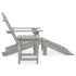 Silla con otomana y mesa jardín Adirondack macizo abeto