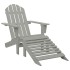 Silla con otomana y mesa jardín Adirondack macizo abeto