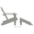 Silla con otomana y mesa jardín Adirondack macizo abeto